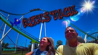 Carowinds Amuesment Park vlog Roller coasters at Carowinds Fury 325 front seat pov [upl. by Lovash744]