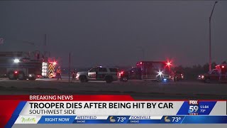 Indiana State Police give update after trooper struck killed by suspect vehicle in Indy [upl. by Eseilana]