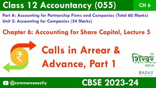 Calls in Arrears and Advance Part 1 Accounting for Share Capital [upl. by Pouncey]