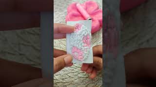 Handmade Embroidered Hair Clip🌸🤍 diy handmade hairclip embroidery youtubeshorts diyideas [upl. by Tatiana335]