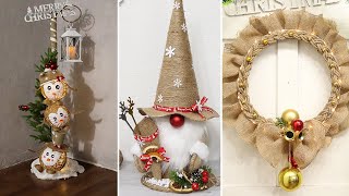 6 Diy Jute craft Christmas decorations ideas 2023🎄Christmas Decor 🎄🎄 [upl. by Assirual]