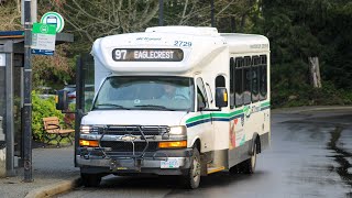 BC Transit RDN 2020 Chevrolet ARBOC SOF 27  2729 on route 97 Eaglecrest [upl. by Poirer]