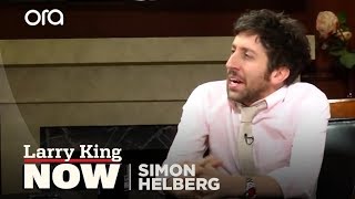 Simon Helberg Channels Nicolas Cage and Al Pacino  Simon Helberg  Larry King Now  Ora TV [upl. by Selij]