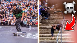 LA PLUS GROSSE COMPÉTITION DE SKATE AU MONDE ils sont fou [upl. by Redienhcs]