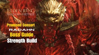 Elden Ring DLC  How I beat Radahn Consort of Miquella Boss Guide Strength Build [upl. by Liuqnoj91]