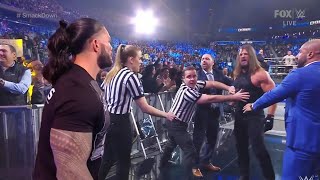 WWE SmackDown Roman Reigns VS AJ Styles VS Randy Orton VS LA Knight Contract Signing In Hindi [upl. by Joceline]