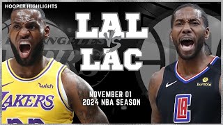 Los Angeles Lakers vs LA Clippers Full Game Highlights  Nov 1  2024 NBA Season [upl. by Elvira]