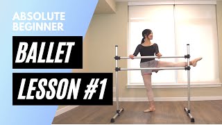 Absolute Beginner Ballet Class 1  Online Ballet Lesson [upl. by Tommy]