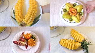 Фруктовая Нарезка на Праздничный Стол  Meva Kesishning Oson Usullari  Simple Carving Fruits [upl. by Angy]