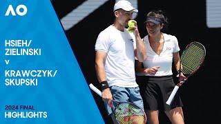 ZielinskiHsieh v SkupskiKrawczyk Highlights  Australian Open 2024 Final [upl. by Annaej]