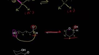 Formation of hemiacetals and hemiketals  Aldehydes and ketones  Organic chemistry  Khan Academy [upl. by Alecram]