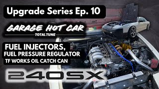 240SX S13 Upgrade Series Ep10  Installing TF Works Oil Catch Can Fuel Rail Tomei FPR [upl. by Ilehs715]