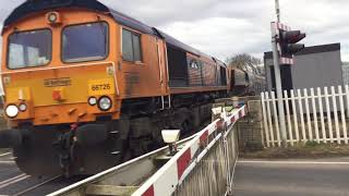 Bardon Hill Level Crossing Leics Thursday 08032018 [upl. by Hayne]