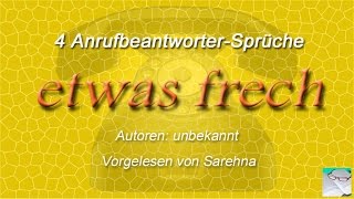 Anrufbeantworter Sprüche  etwas frech [upl. by Nitsraek939]