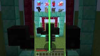 Laser Doors vs Mobs Protection shorts minecraft meme [upl. by Siloa]