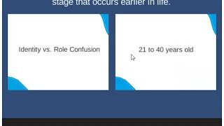 Eriksons Stages and Age Ranges [upl. by Gard]