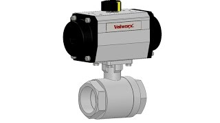 Air Actuated Stainless Ball Valve [upl. by Coward]