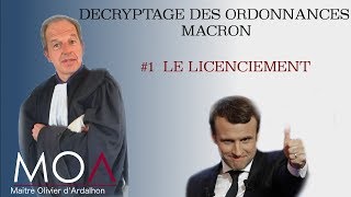 ORDONNANCE MACRON décryptage sur le licenciement [upl. by Draude699]