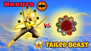 Naruto vs all tailed beast  shorts shortsfeed viralshorts anime [upl. by Thurnau667]