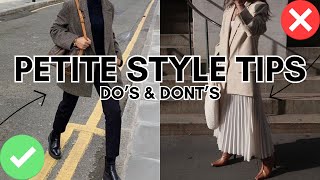 HOW TO STYLE Mid Length Coats On A PETITE Body Type  Petite style tips 2024 [upl. by Elmajian]