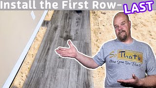 Starting a Vinyl Plank or Laminate Installation  Heres the BEST way [upl. by Noevad]