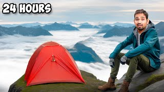 24 Hours On MountainWith Peace  Solo Camping [upl. by Anelrihs882]