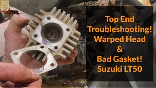 Suzuki LT50 Compression Test  Bad Head Gasket [upl. by Eleynad451]