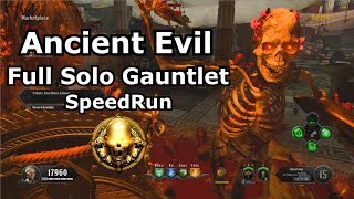 Ancient Evil Full Solo Gauntlet Gold Speedrun PS4 [upl. by Morvin]