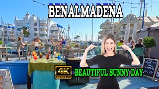 Benalmadena Spain beautiful sunny day  Costa Del Sol andalusia 4k  February 2024 [upl. by Florin744]