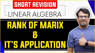 Rank Of Matrix Short Revision  How To Find Rank Of Matrix MATRICES Linear Algebra Quick Revision [upl. by Chrysa]