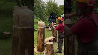 Medžio drožėjų pleneras Gataučiuose 2024 woodcarving pleinair [upl. by Einwahr43]