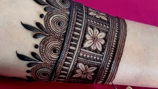 Easy 3D Style Floral Henna Design  Simple Bridal Mehndi  Bhrwa Mehndi  सुंदर मेहंदी डिजाइन [upl. by Eked]