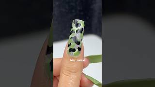 Unhas naturais decoradas passo a passo 💚🪖 unhas nails unhasdecoradas [upl. by Ardy]