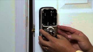 Yale Real Living Lever Lock Installation  Attaching Cable Interior Escutcheon 04 [upl. by Ecar]