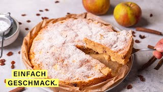 Apfelkuchen schnell und einfach gemacht und super saftig 🍎 [upl. by Epoillac]