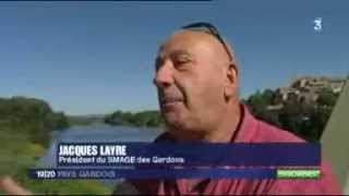 Reportage France 3 Pays Gardois Travaux darrachage de la Jussie [upl. by Mandie]