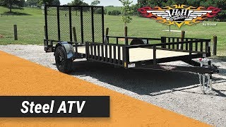 HampH Trailer Steel ATV Features [upl. by Ynwat]