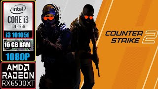 COUNTER STRIKE 2  RX6500 XT PCIe 30  i3 10105f  16GB RAM  BENCHMARK [upl. by Favian]