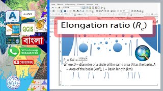 Elongation Ratio in Watershed  Elongation Ratio in Arc GIS  Drainage Basin Morphometry [upl. by Adnomal170]