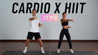 20 MIN CARDIO HIIT WORKOUT  ALL STANDING  Full Body No Equipment No Repeats [upl. by Zonda]