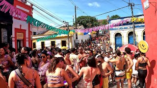 ACONTECEU EM OLINDA CARNAVAL NAS RUAS E BECOS EM 28 JANEIRO 2024 [upl. by Bettina722]