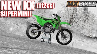 THE ALL NEW KX 112CC SUPERMINI IN MXBIKES IS INSANE [upl. by Ahsii963]