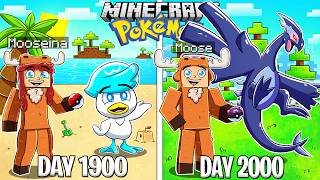 I Survived 2000 DAYS in Minecraft POKEMON [upl. by Ezra]