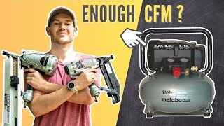 How to Use METABO’s Air Compressor and Nail Guns Brad Finish amp Framing [upl. by Casteel]