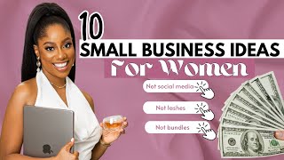 10 Small Business Ideas YOU can start under 100 As A WOMAN Make Money From Home [upl. by Ybor]