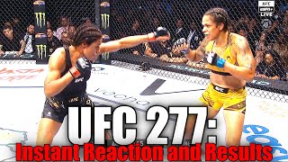 UFC 277 Julianna Pena vs Amanda Nunes 2 Reaction and Results [upl. by Ellenet]