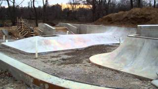 Construction Update 3 Veterans Skatepark 121711  Woodbridge VA  Thunderwood [upl. by Timon352]