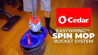 NEW OCedar EasyWring RinseClean Spin Mop amp Bucket System  Unboxing Review Setup How To Review [upl. by Atiugal]