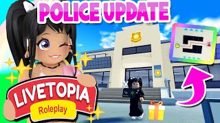 POLICE STATION UPDATE SECRETS in LIVETOPIA Roleplay roblox [upl. by Currier]