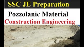 SSC JE Preparation Pozzolanic Material  Construction Materials  By Munesh sir [upl. by Notsirhc]